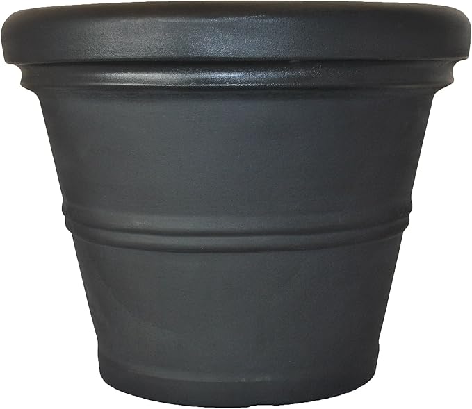 Tusco Products RR30BK Classic Rolled Rim Garden Planter by TuscoProducts