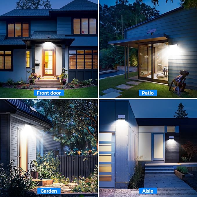 Peasur Solar Motion Lights Outdoor, 318 LED Solar Security Light - Image 7