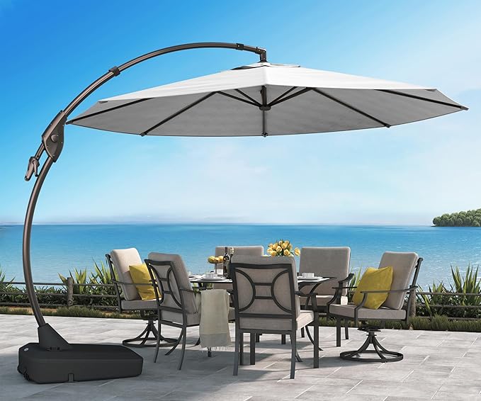 Grand patio 12 FT Sunbrella Cantilever Umbrella by GrandPatio