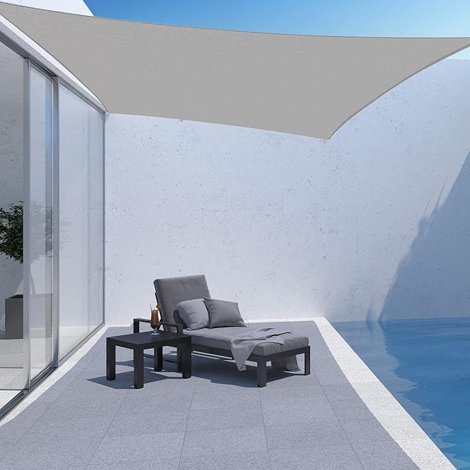 ASTEROUTDOOR Sun Shade Sail Rectangle 16' x 20' UV Block Canopy - Image 5