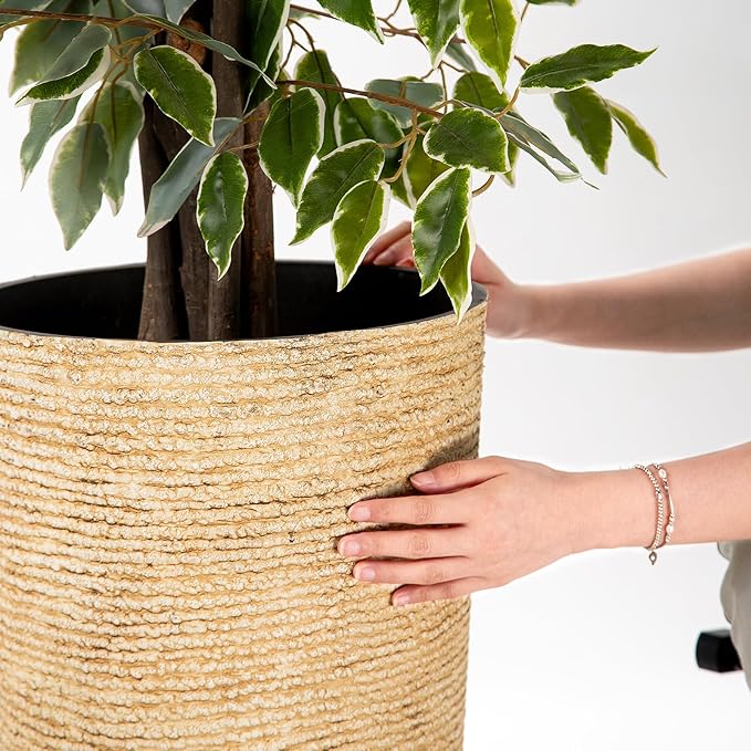 QCQHDU Set of 2 9 Gallon Tall Large planters - Image 6