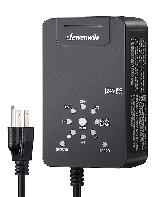 DEWENWILS 60W Low Voltage Landscape Transformer 120V AC to 24V DC, Outdoor by DEWENWILS