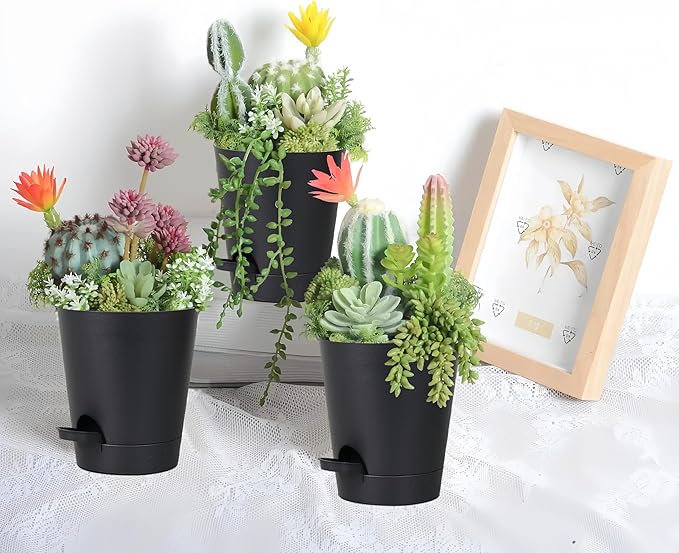 12 Pack 4 Inch Self Watering Plant Pots - Image 5