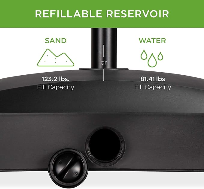Best Choice Products 123lb Capacity Fillable Mobile Umbrella Base Heavy Duty - Image 4