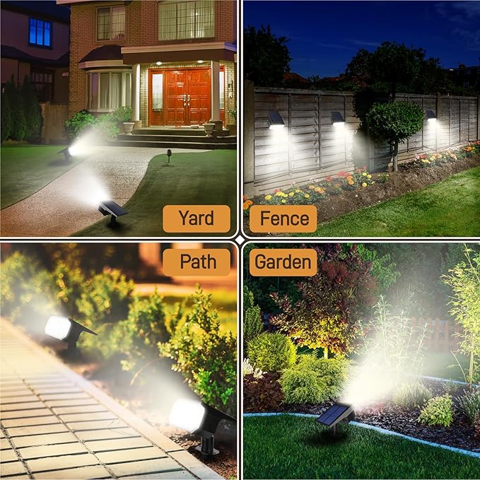 Solar Lights Outdoor Waterproof IP65, 7 Lighting Modes Color Changing 26 LED - Image 6