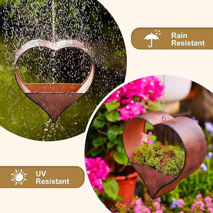 Metal Hanging Planters for Indoor & Outdoor Plants - Image 7