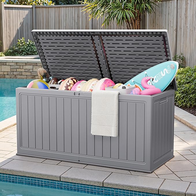 JUMMICO 270 Gallon Outdoor Storage Deck Box - Image 7
