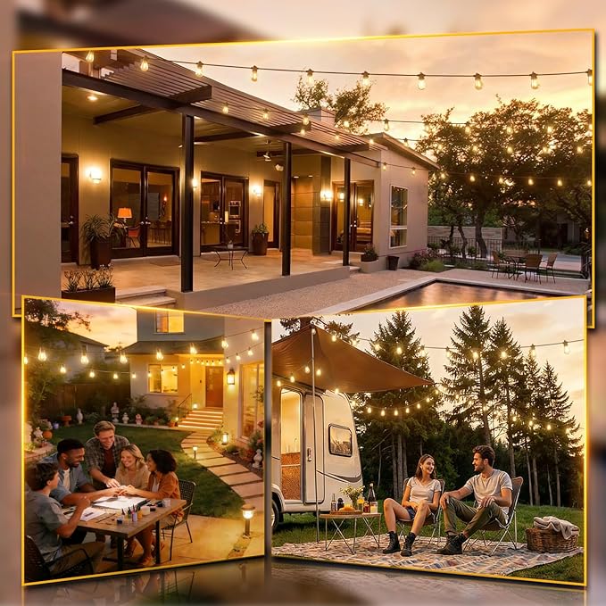 addlon 50FT LED Outdoor String Lights - Image 7