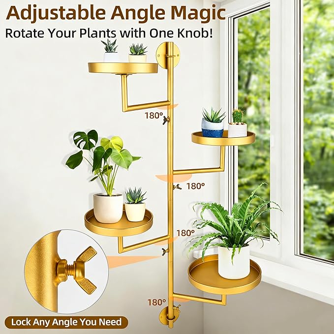 Rotating Window Plant Shelves - Image 2