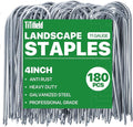 U Shape Garden Stakes 180 Packs 4 Inch 11 Gauge Irrigation Tubing Stakes by TiTifield