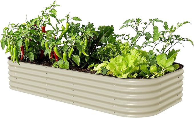 Vego garden Raised Garden Bed Kit, Pearl White by VegoGarden