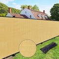 UPGRADE Privacy Fence Screen 4'x13' Sand Outdoor 90% Visibility Blockage 170 by UPGRADE