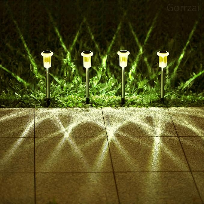 Solar Lights Outdoor 10 Pack Solar Pathway Lights Outdoor LED Waterproof - Image 7