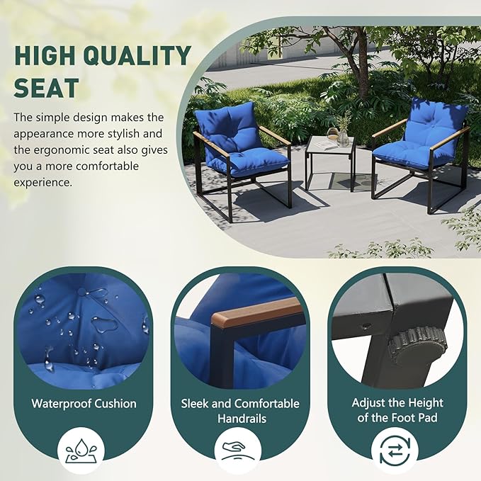 Outdoor Wicker Patio Furniture Set, Rattan Sectional Sofa Set - Image 6