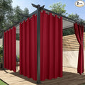 HolidayIdeas Red Outdoor Curtains by HolidayIdeas