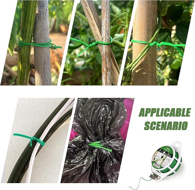 Green Garden Wire, Sturdy Plant Ties - Image 7