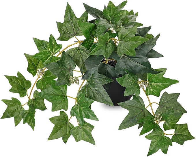 17.7" Artificial Plants Indoor Home Decor, Fake Potted Silk Plants by VillaComo