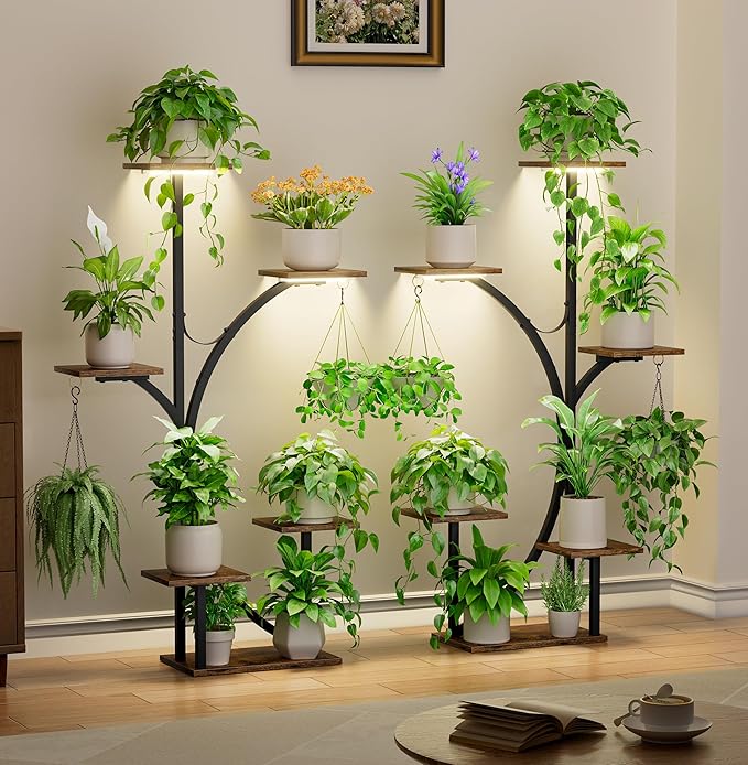 Plant Stand Indoor with Grow Lights - Image 2