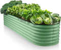 9-in-1 Galvanized Steel Raised Garden Bed // 8×2×1.5 ft Modular Planter by PlantPlot