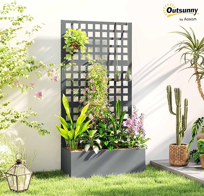 Outsunny Galvanized Raised Garden Bed - Image 2