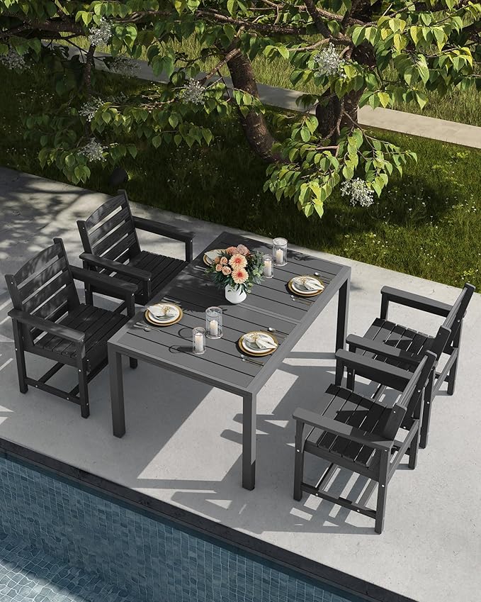 SERWALL Outdoor Expandable Dining Table 60" - Image 9