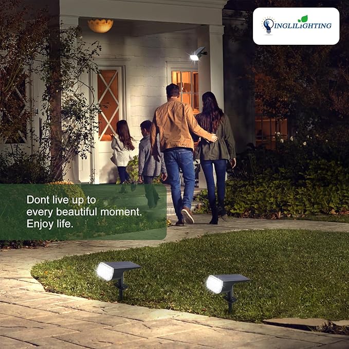 DINGLILIGHTING Solar Lights Outdoor Waterproof: IP65 Led Spot Light Decorations - Image 8