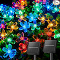 Brightown 2 Pack Total 52FT 120 LED Flower Solar String Lights Outdoor by Brightown