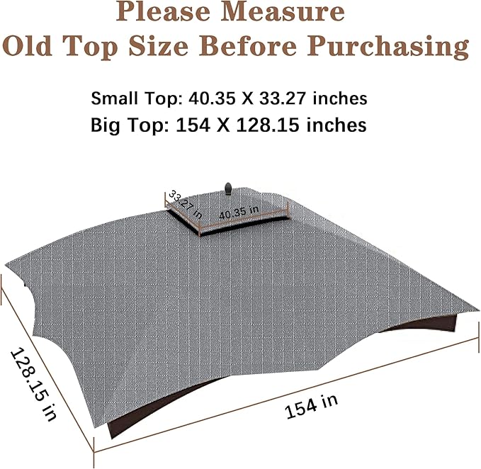 SCOCANOPY Replacement Top for The Lowe's Gazebo Model #GF-12S004B-1 / - Image 4