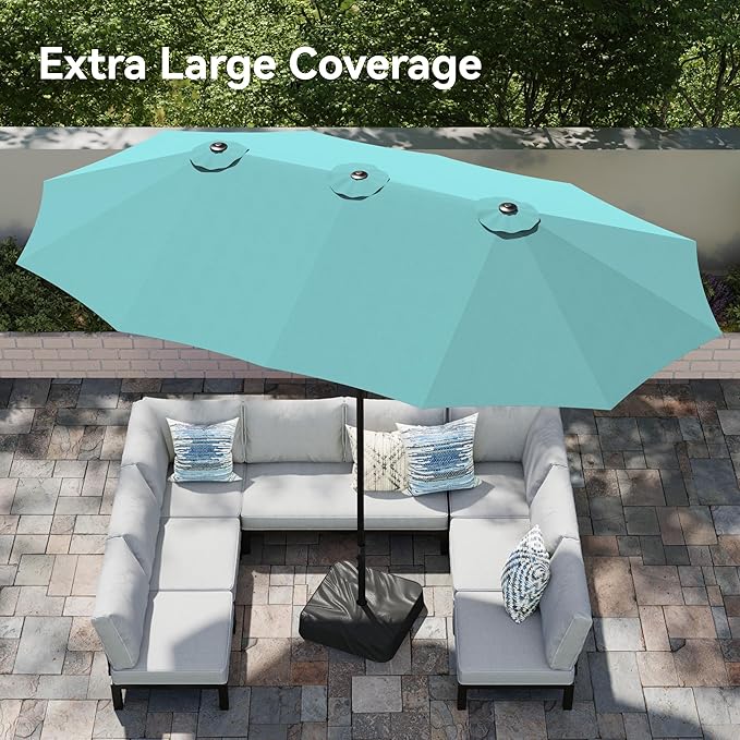 PHI VILLA 15ft Large Patio Umbrellas - Image 2