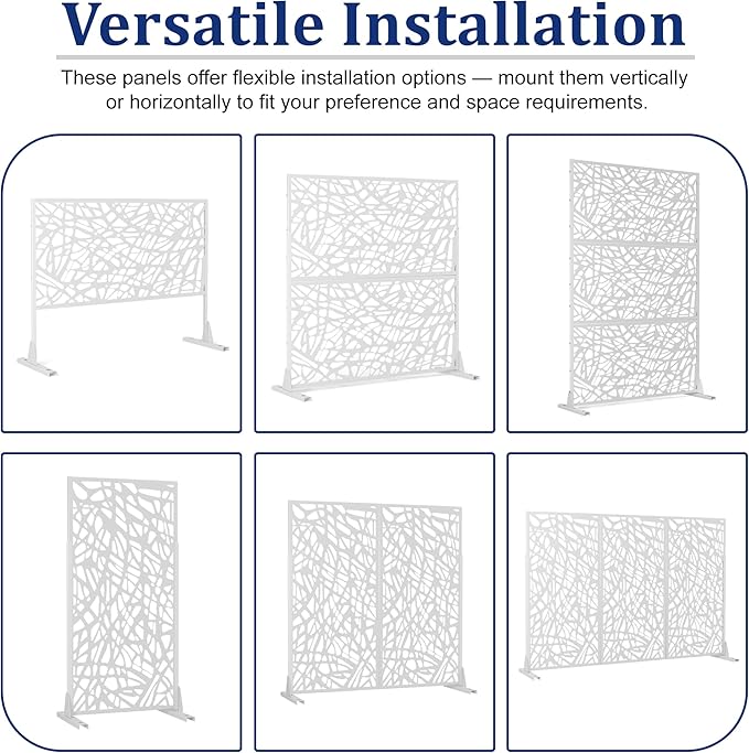 Outdoor Privacy Screen, Freestanding Privacy Fence Panels - Image 8