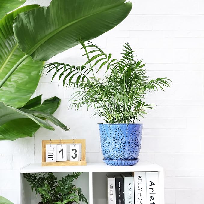 Gepege 8 Inch Plant Pot for Indoor Plants, Ceramic Planter - Image 4