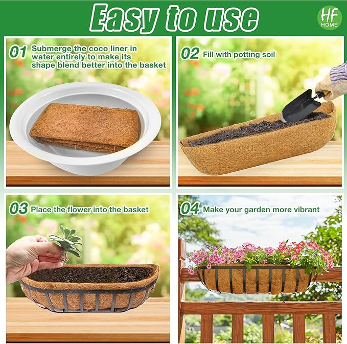 HFHOME 2 Packs 30 Inch Coco Liners - Image 6