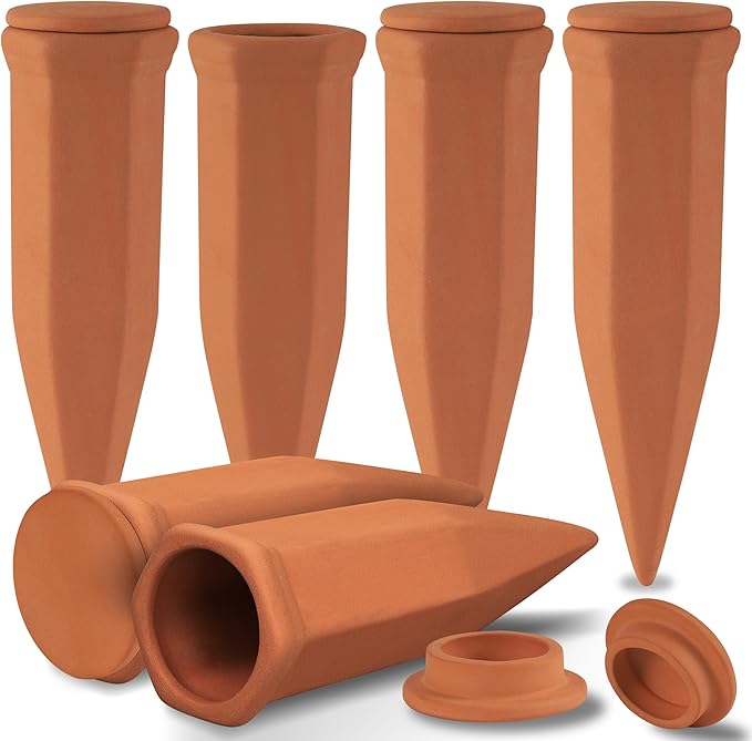 Large Terracotta Watering Spikes by SoilaguaDirect