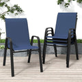 Patio Chairs, Stackable Outdoor Dining Chairs by Vimstora