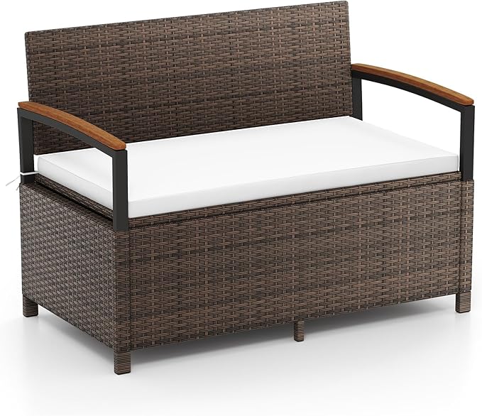 Tangkula 46 Gallon Outdoor Bench by TANGKULA
