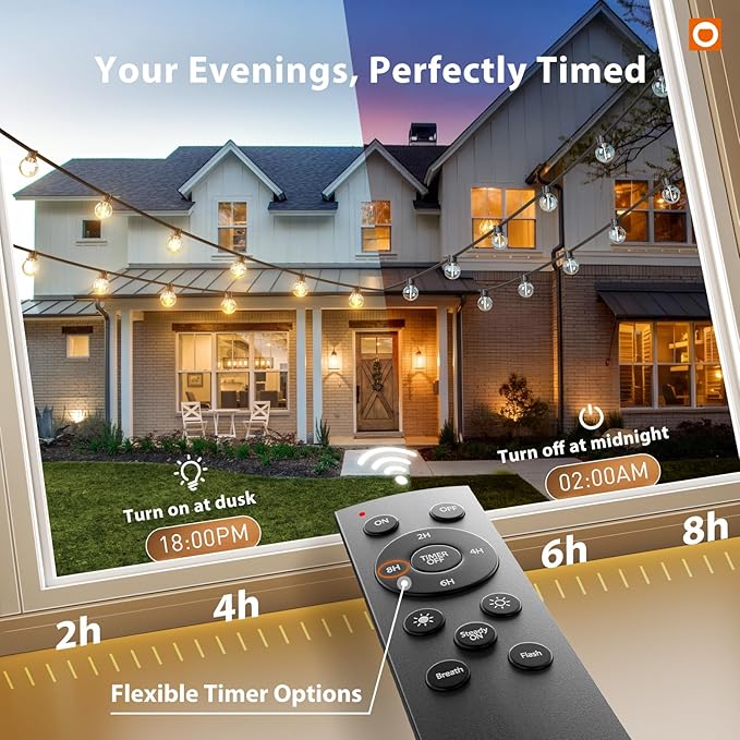 addlon 100FT Outdoor String Lights G40 - Image 6