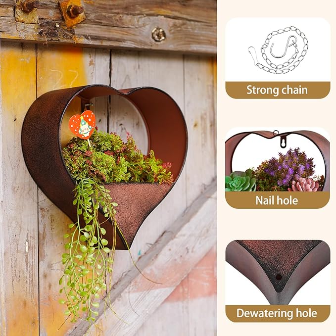 Metal Hanging Planters for Indoor & Outdoor Plants - Image 4