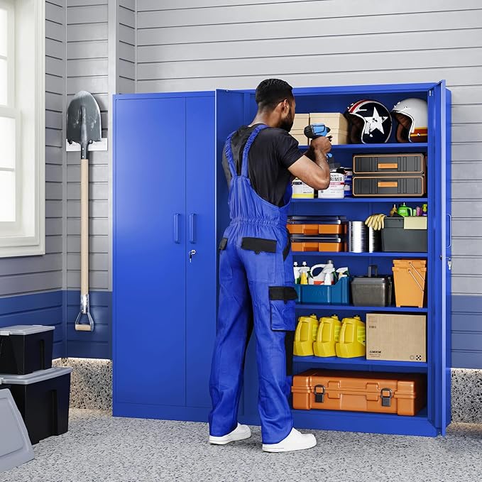 Yizosh Metal Garage Storage Cabinet - Image 2