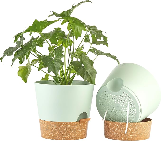FaithLand 2-Pack 10 Inch Planter Pots by FaithLand