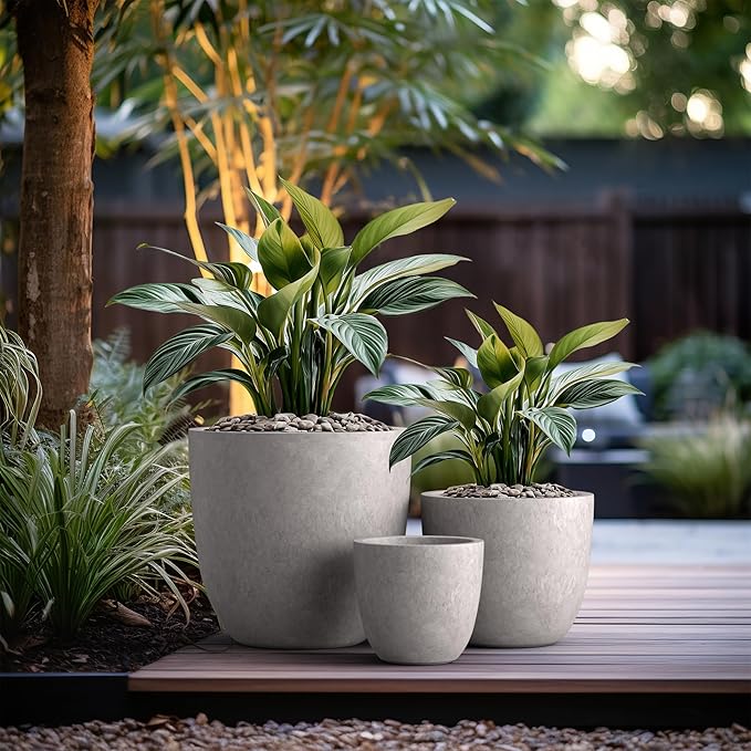 Kante 18", Outdoor Indoor Large Planter Pots - Image 6