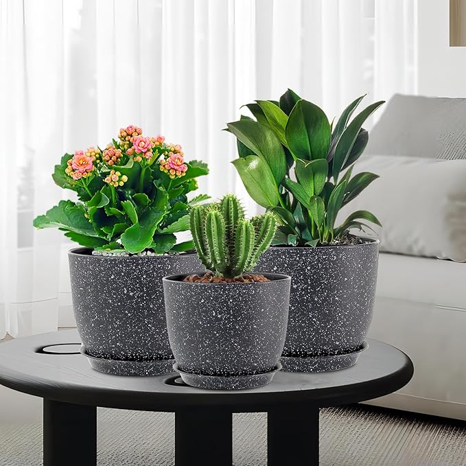 Large Flower Pots 12/10/9 inch, Plant Pots - Image 7