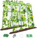 Cucumber Trellis for Raised Bed, U-Shape Garden Trellis for Climbing Plants by MYMULIKEHOME