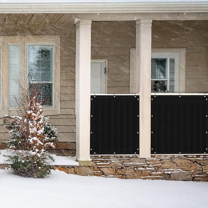 UPGRADE Privacy Fence Screen 5'x40' Black Outdoor 90% Visibility Blockage 170 - Image 7