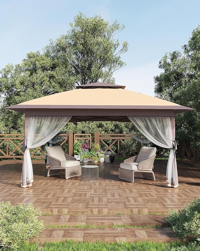 Canopy Tent 12x12 ft, Pop Up Gazebo One-Push Setup - Image 11