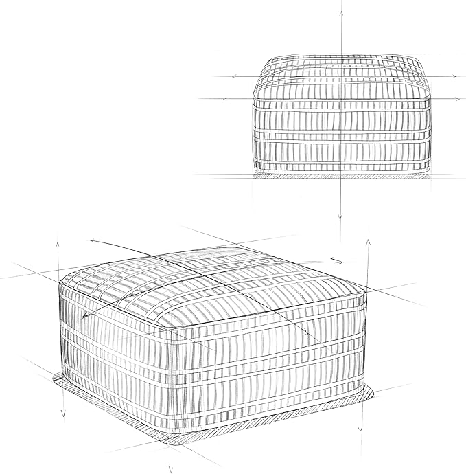 SIMPLIHOME Safford Square Pouf - Image 13