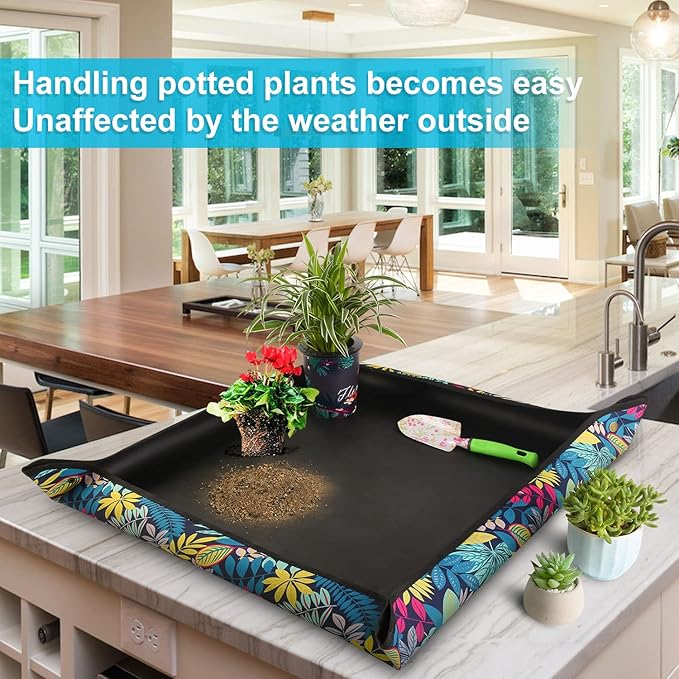 3 PCS 29.5"x 29.5" Waterproof Repotting Mat - Image 3