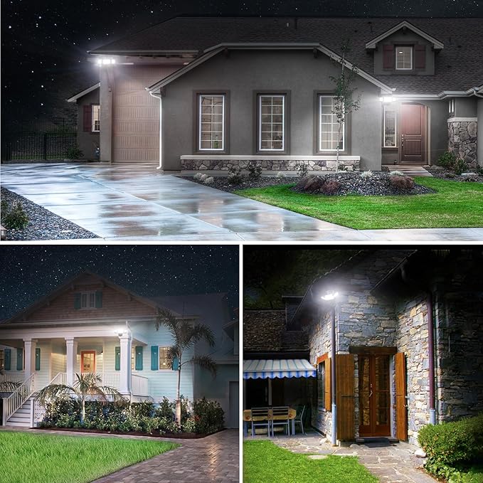 Olafus 80W Flood Lights Outdoor 2 Pack, Switch Controlled LED Security Lights - Image 7