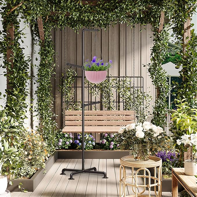 Plant Hanger Indoor, Corner Hanging Plant Stand, Heavy Duty Metal Hanging Plant - Image 3