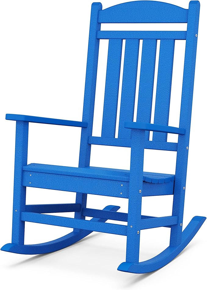 POLYWOOD Presidential Rocking Chair in Pacific Blue by POLYWOOD