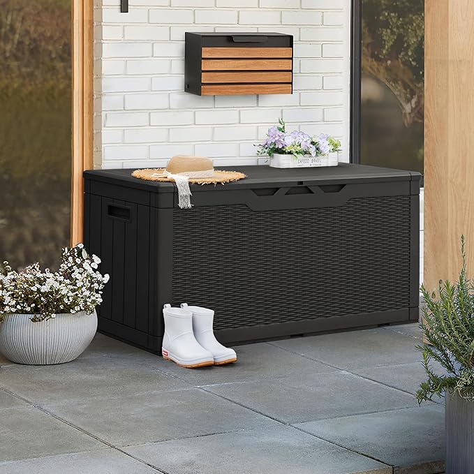 Greesum 100 Gallon Resin Patio Storage Box - Image 3